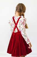 Red Velvet Pinafore