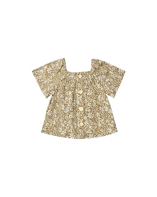 Golden Ditsy Leah Top