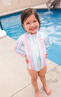 Watercolor Stripe Lyanna Swimsuit