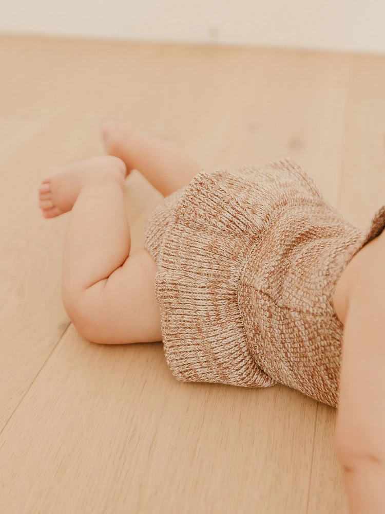 Knit Ruffle Romper - Sienna