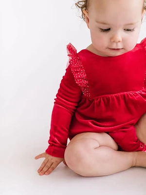 Red Sparkle Romper