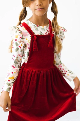 Red Velvet Pinafore