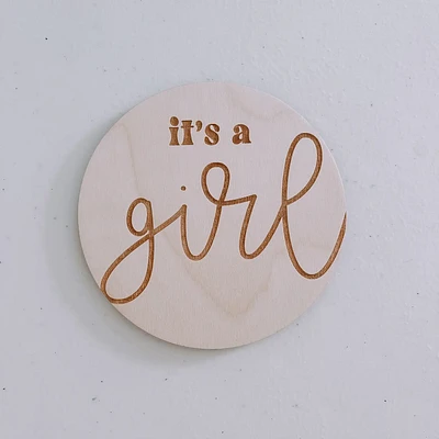 Gender Reveal Wooden Sign