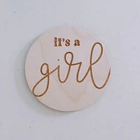 Gender Reveal Wooden Sign