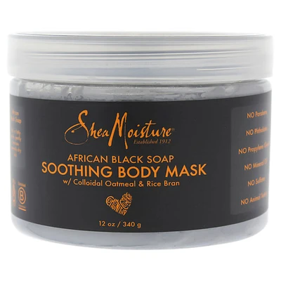 African Black Soap Soothing Body Mask by Shea Moisture for Unisex - 12