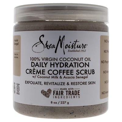 100 Percent Virgin Coconut Oil Daily Hydration Creme Coffee Scrub by S