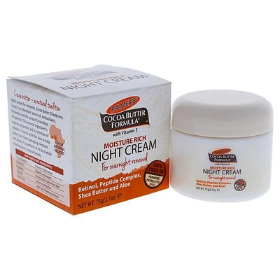 Cocoa Butter Moisture Rich Night Cream by Palmers for Unisex - 2.7 oz