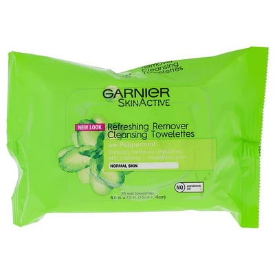 Clean Refreshing Remover Cleansing Towelettes by Garnier for Unisex -