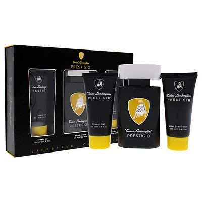 Prestigio by Tonino Lamborghini for Men - 3 Pc Gift Set