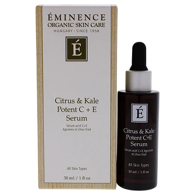 Citrus and Kale Potent C Plus E Serum by Eminence for Unisex - 1 oz Se