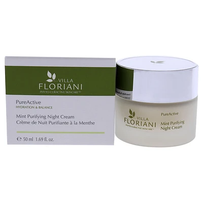 PureActive Purifying Night Cream - Mint by Villa Floriani for Unisex -