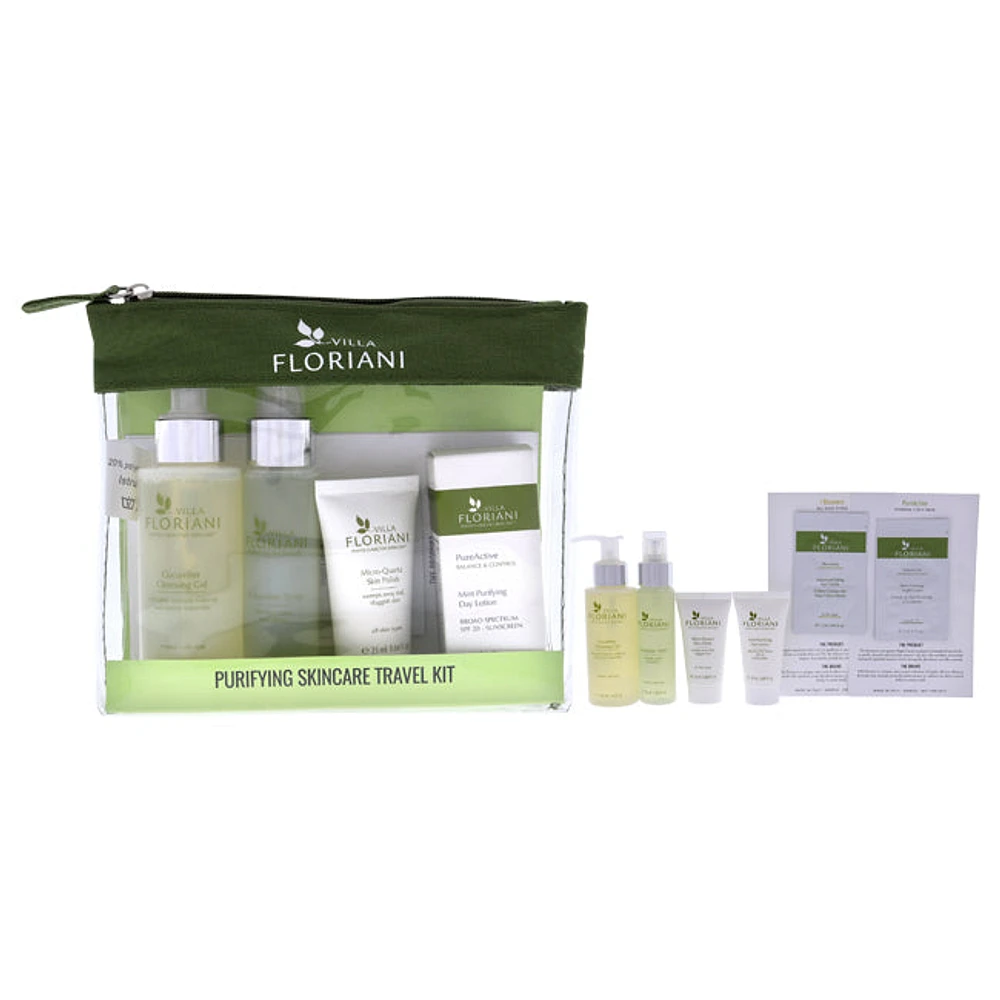 Purifying Skincare Travel Kit by Villa Floriani for Women - 6 Pc
