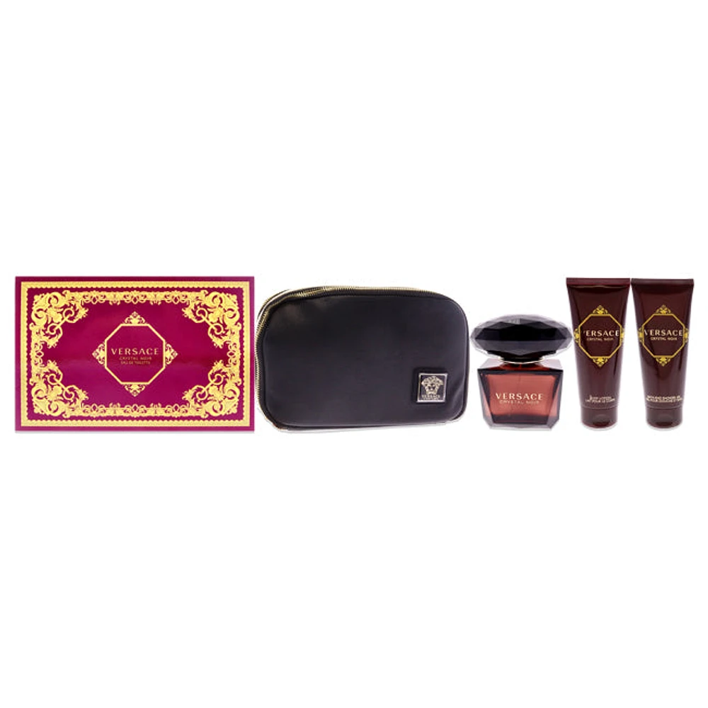 Versace Crystal Noir by Versace for Women - 4 Pc Gift Set