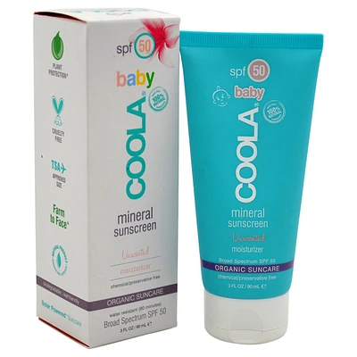 Mineral Baby Sunscreen Moisturizer SPF 50 - Unscented by Coola for Kid