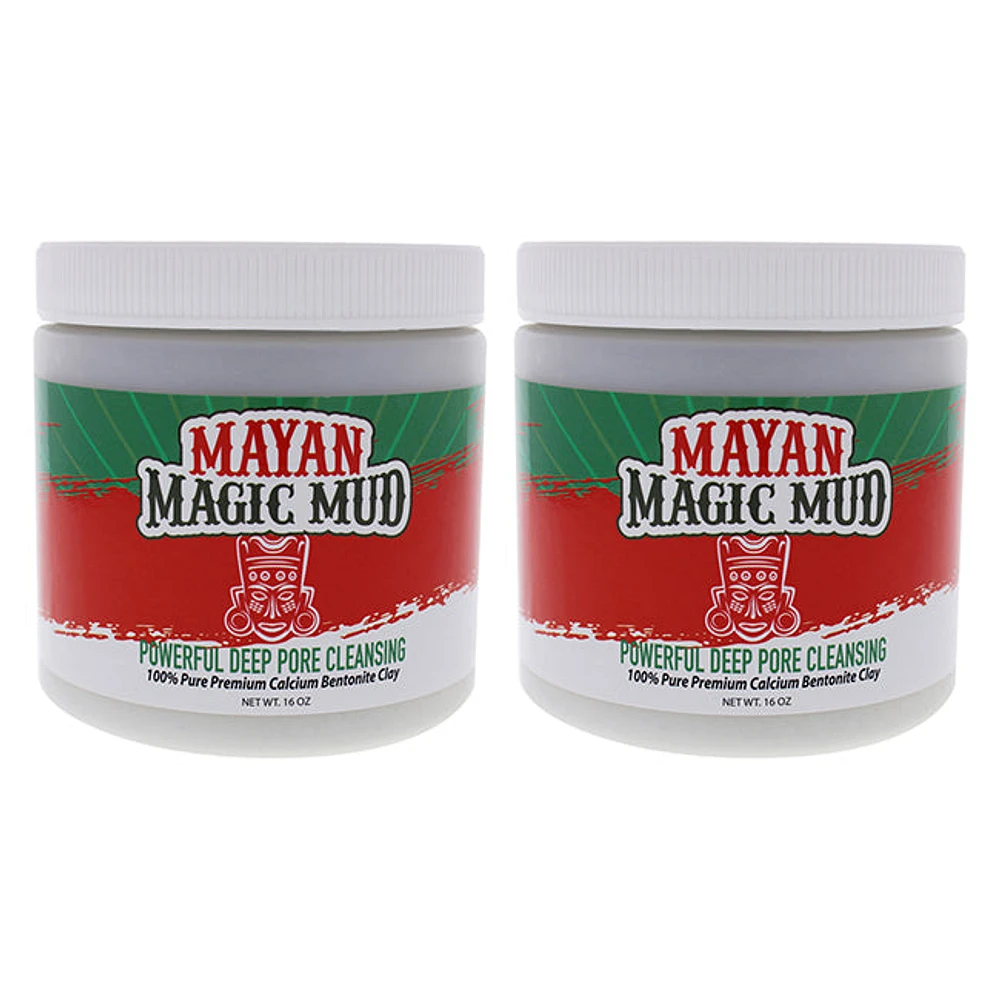 Powerful Deep Pore Cleansing Clay - Pack of 2 by Mayan Magic Mud for U