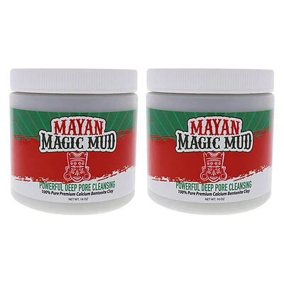 Powerful Deep Pore Cleansing Clay - Pack of 2 by Mayan Magic Mud for U