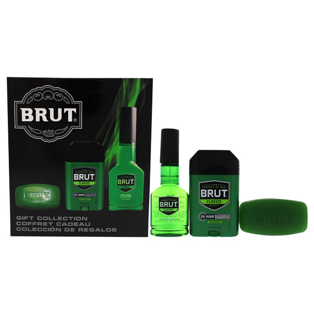 Brut by Faberge Co. for Men - 3 Pc Gift Set