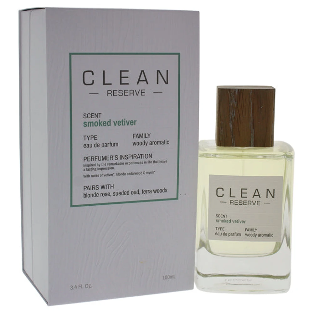 Reserve Smoked Vetiver by Clean for Unisex - Eau de Parfum Spray