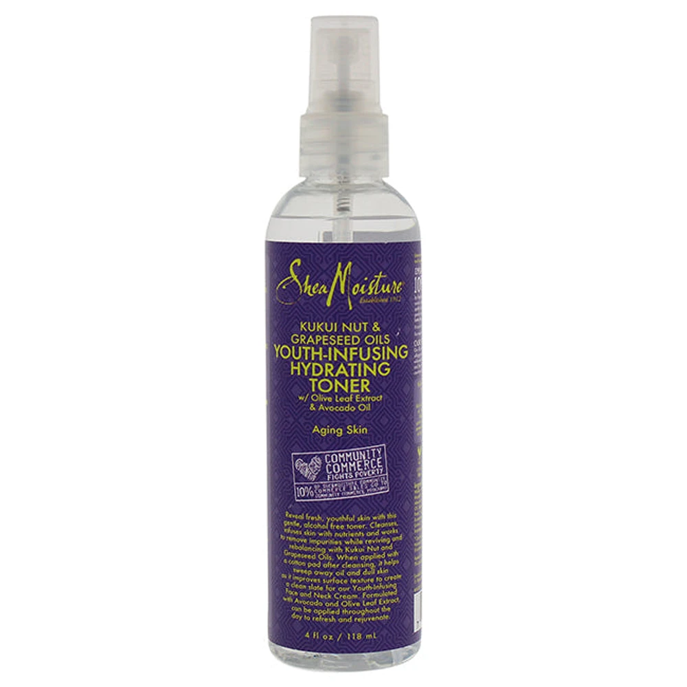 Kukui Nut & Grapeseed Oils Youth-Infusing Hydrating Toner by Shea Mois