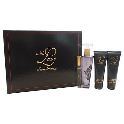 With Love by Paris Hilton for Women - 4 Pc Gift Set