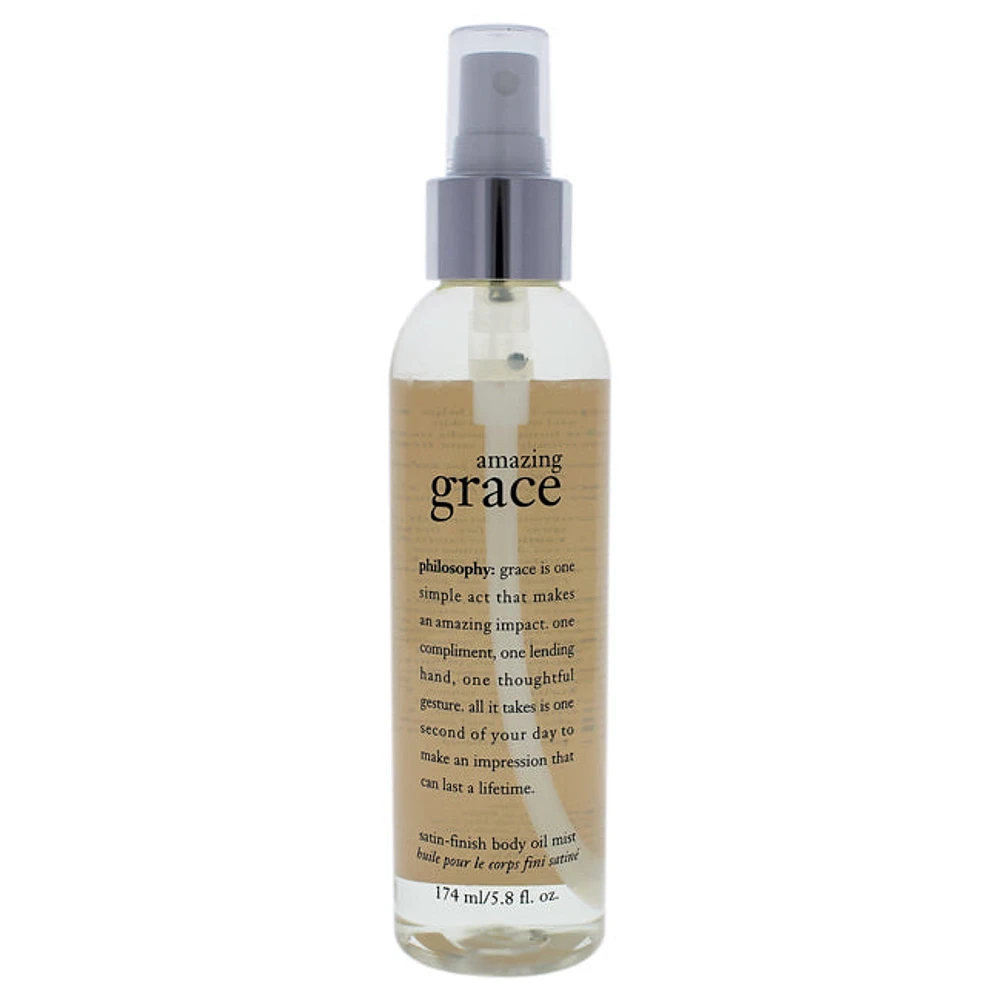 Amazing Grace Satin-finish Body Oil Mist by Philosophy for Women - 5.8