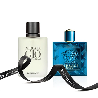 Bundle for Men: Acqua di Gio by Armani and Eros by Versace