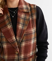 Flannel Longline Vest