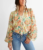 Floral Chiffon Blouse