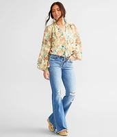 Floral Chiffon Blouse