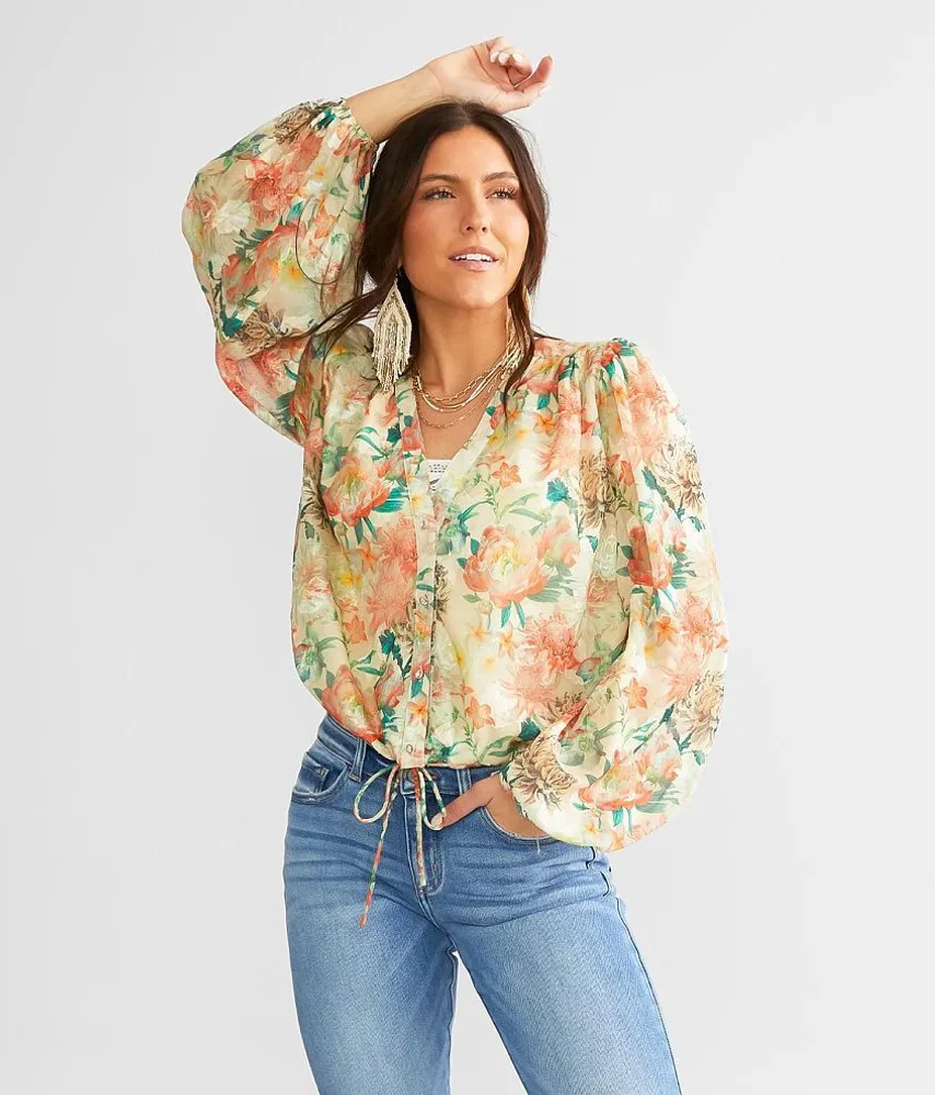 Floral Chiffon Blouse