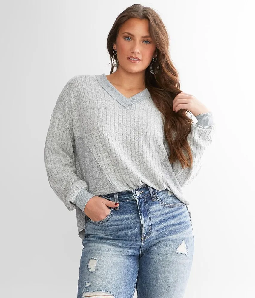 BKE Brushed Rib Knit Top