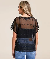 Embroidered Floral Top