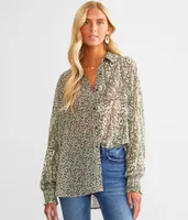 Acoa Floral Woven Chiffon Blouse