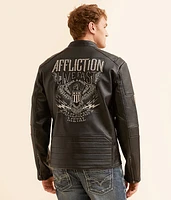 American Metal Faux Leather Jacket