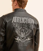 American Metal Faux Leather Jacket