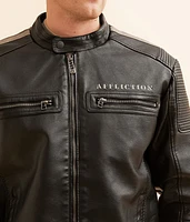American Metal Faux Leather Jacket