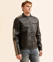 American Metal Faux Leather Jacket