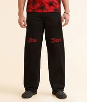 Wide Leg Live Fast Jean