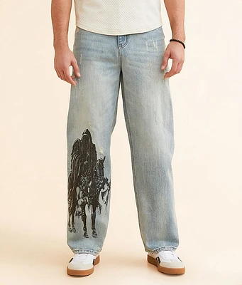 Affliction Wide Leg Binded Orion Jean