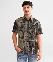 Affliction Motorway Chaos Stretch Shirt