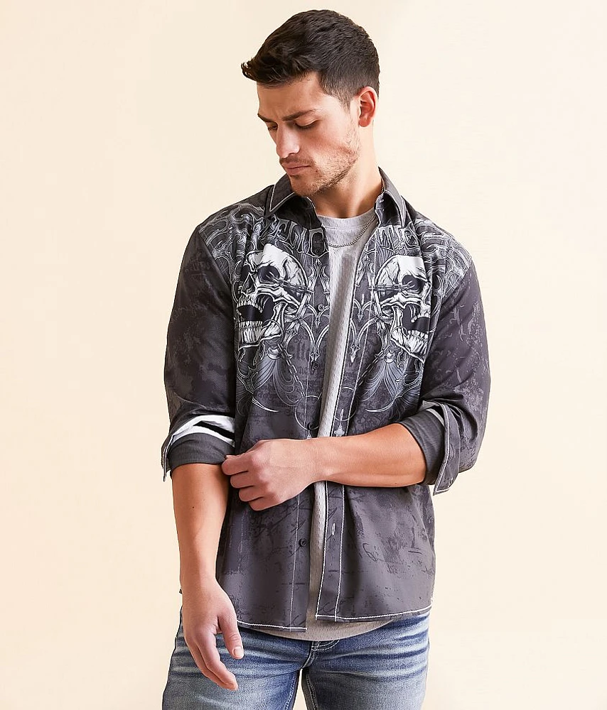 Affliction Shred Fest Stretch Shirt