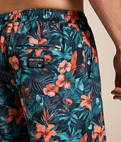 War Flowers Stretch Swim Trunks