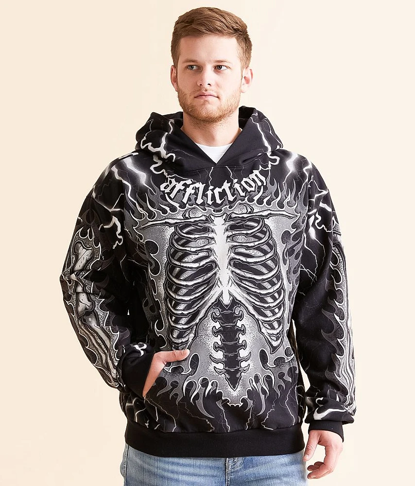 Affliction Melted Bone Hooded Sweatshirt