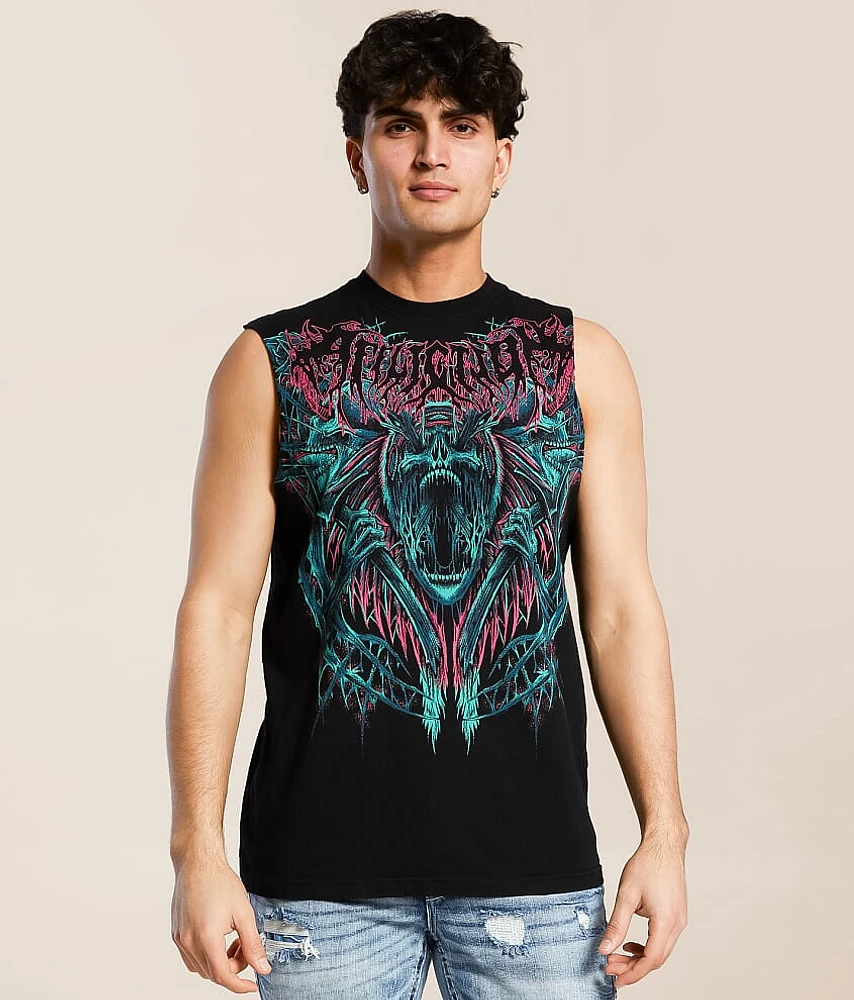 Pale Sky Muscle Tank Top