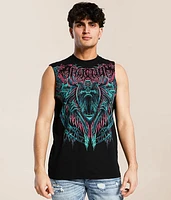 Pale Sky Muscle Tank Top