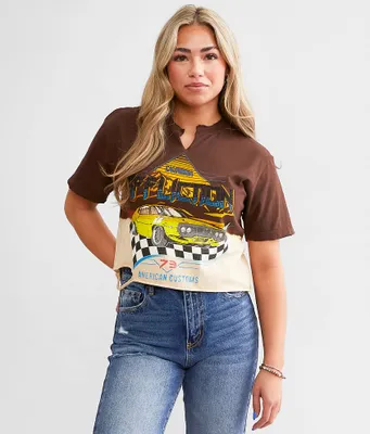 Affliction American Customs Speedster Cropped T-Shirt