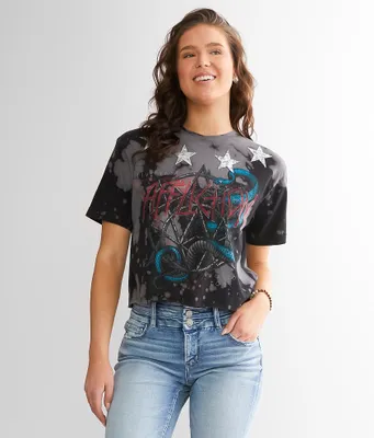 Affliction Nameless Ghost Cropped T-Shirt