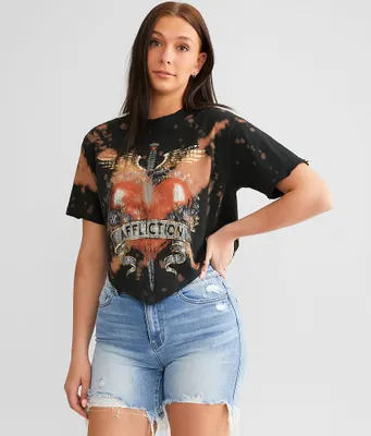 Affliction American Customs Ride The Wind Cropped T-Shirt