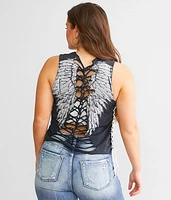 Tribal Scream Braided Tank Top