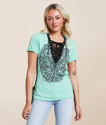 Solution Lace-Up T-Shirt